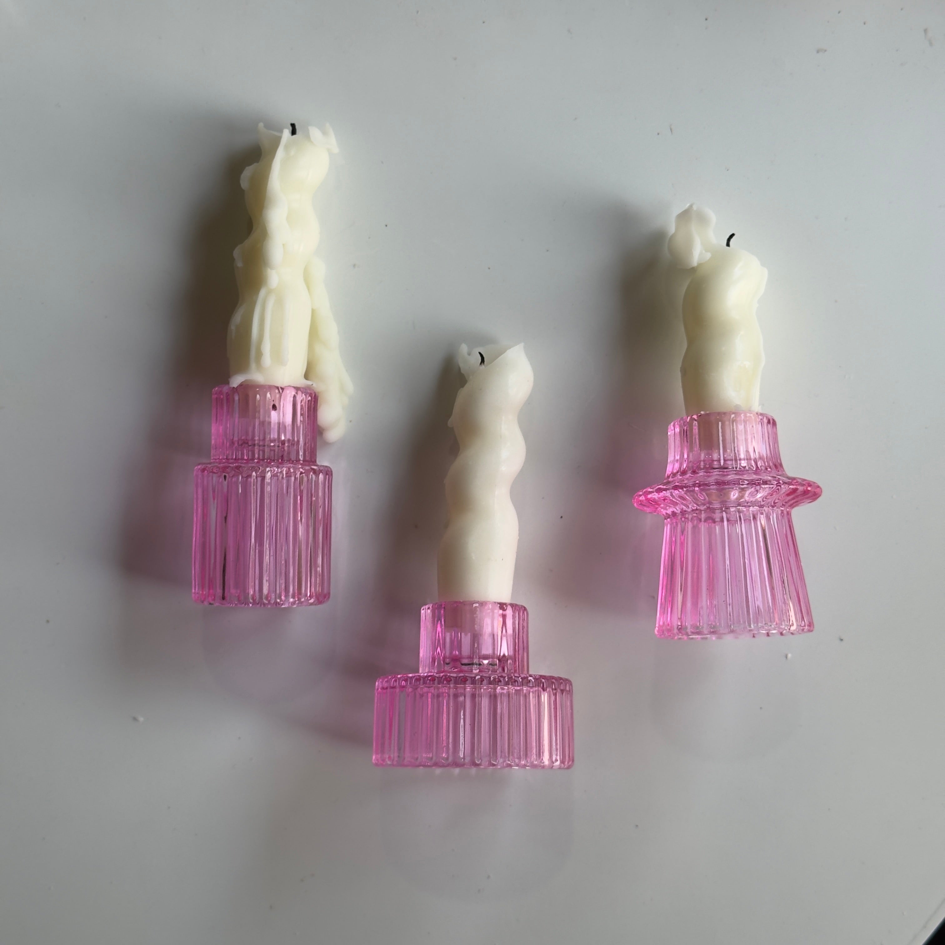 Glass Candle Holders