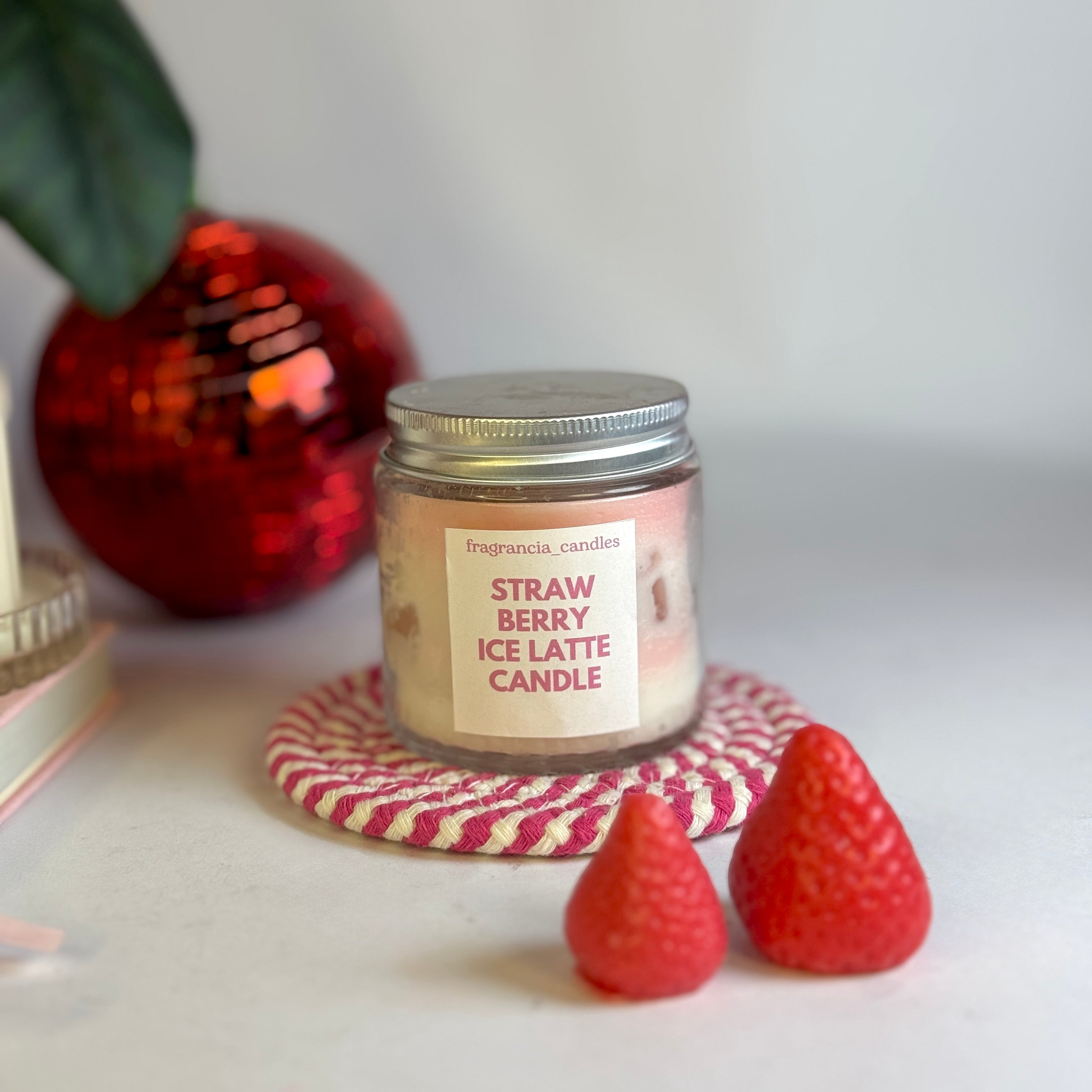 Strawberry Iced Latte Candle🍓