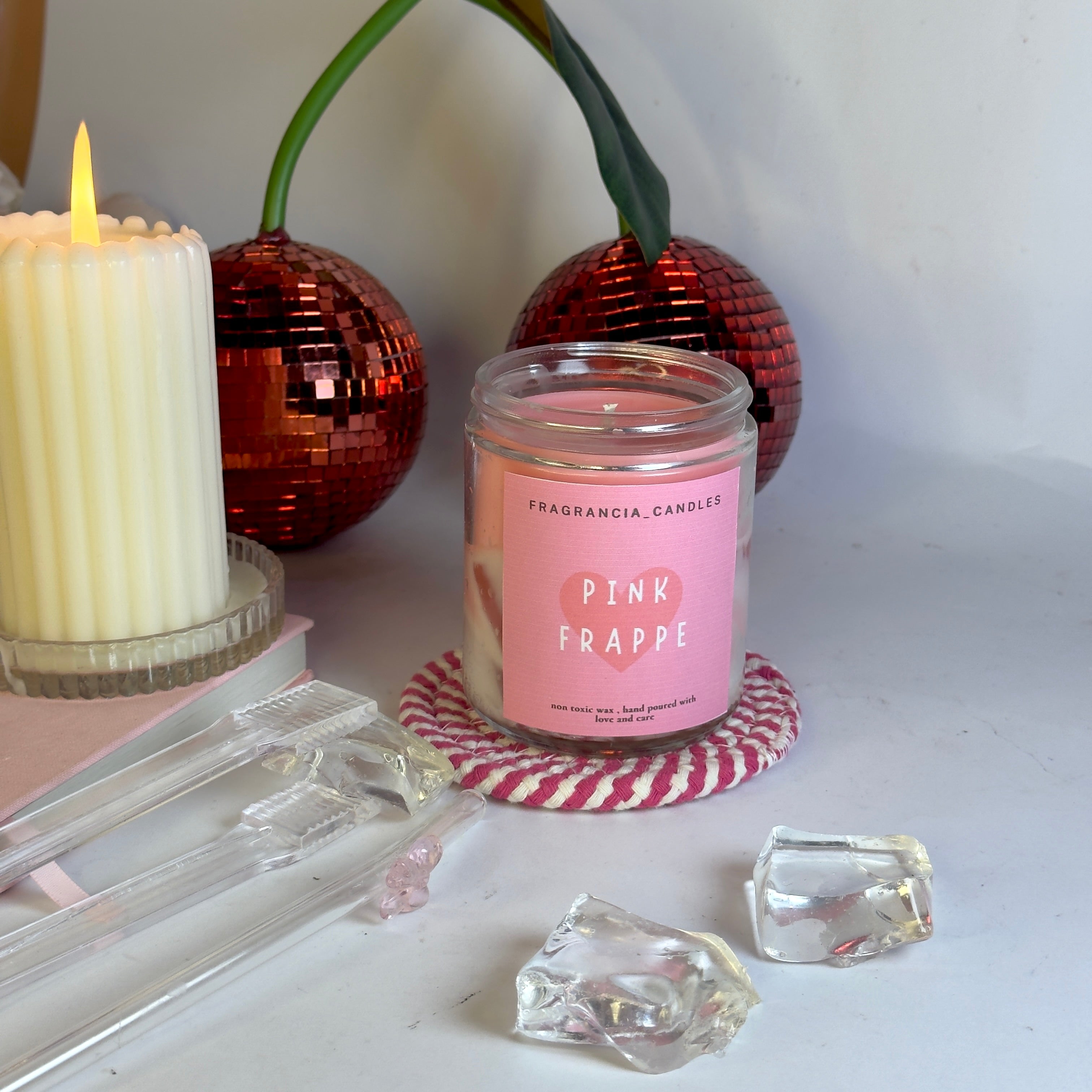 Strawberry Iced Latte Candle🍓