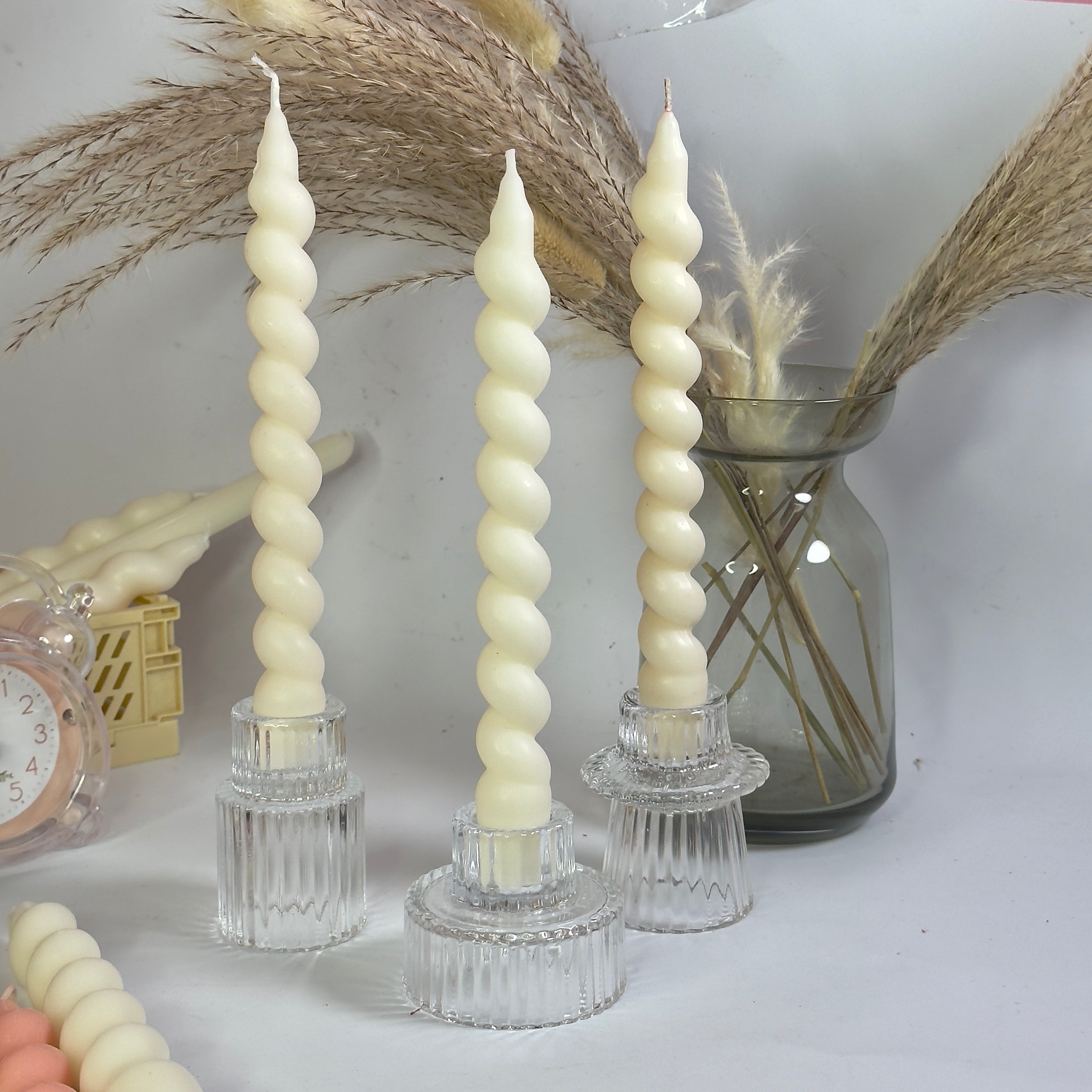 Glass Candle Holders