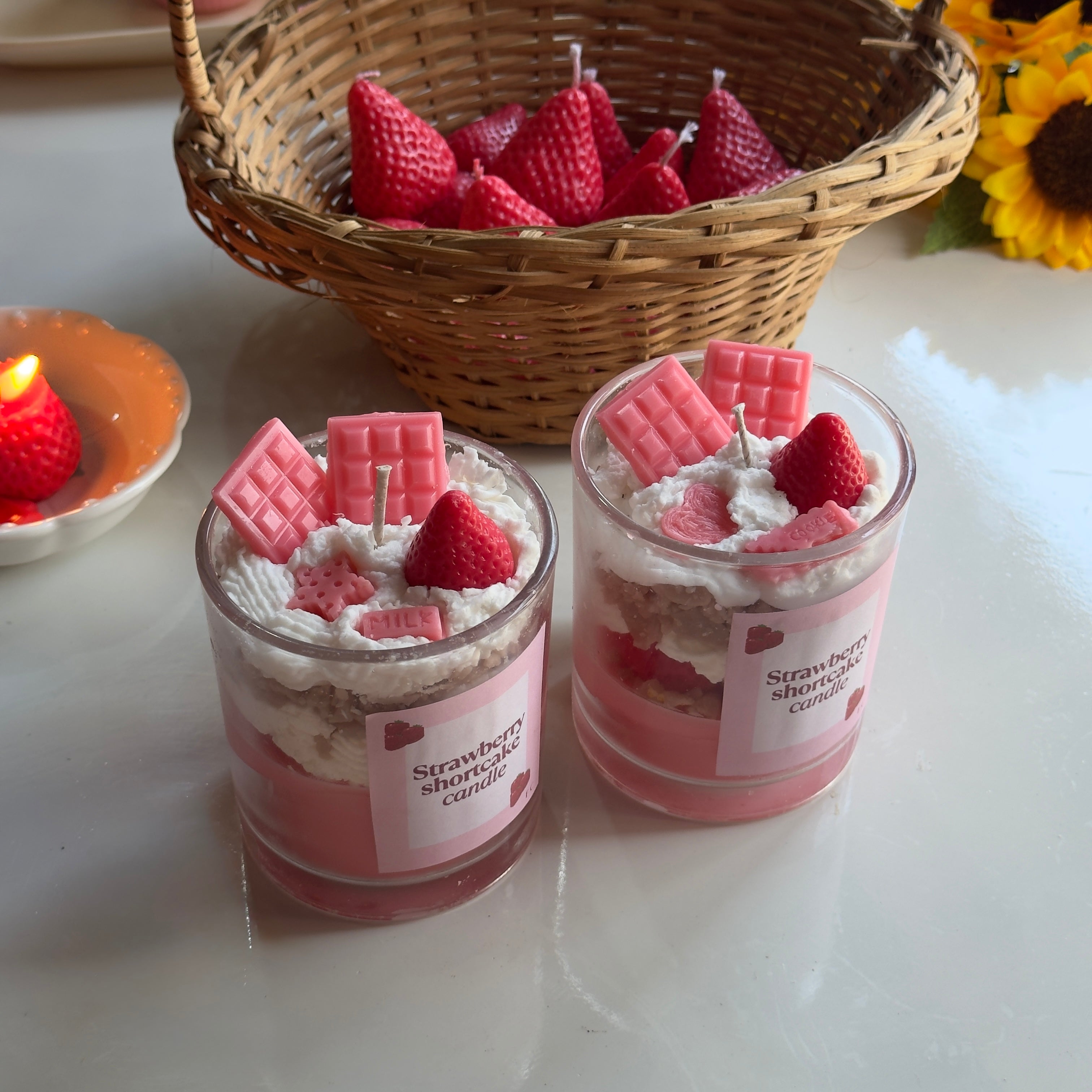 Strawberry Shortcake Candle