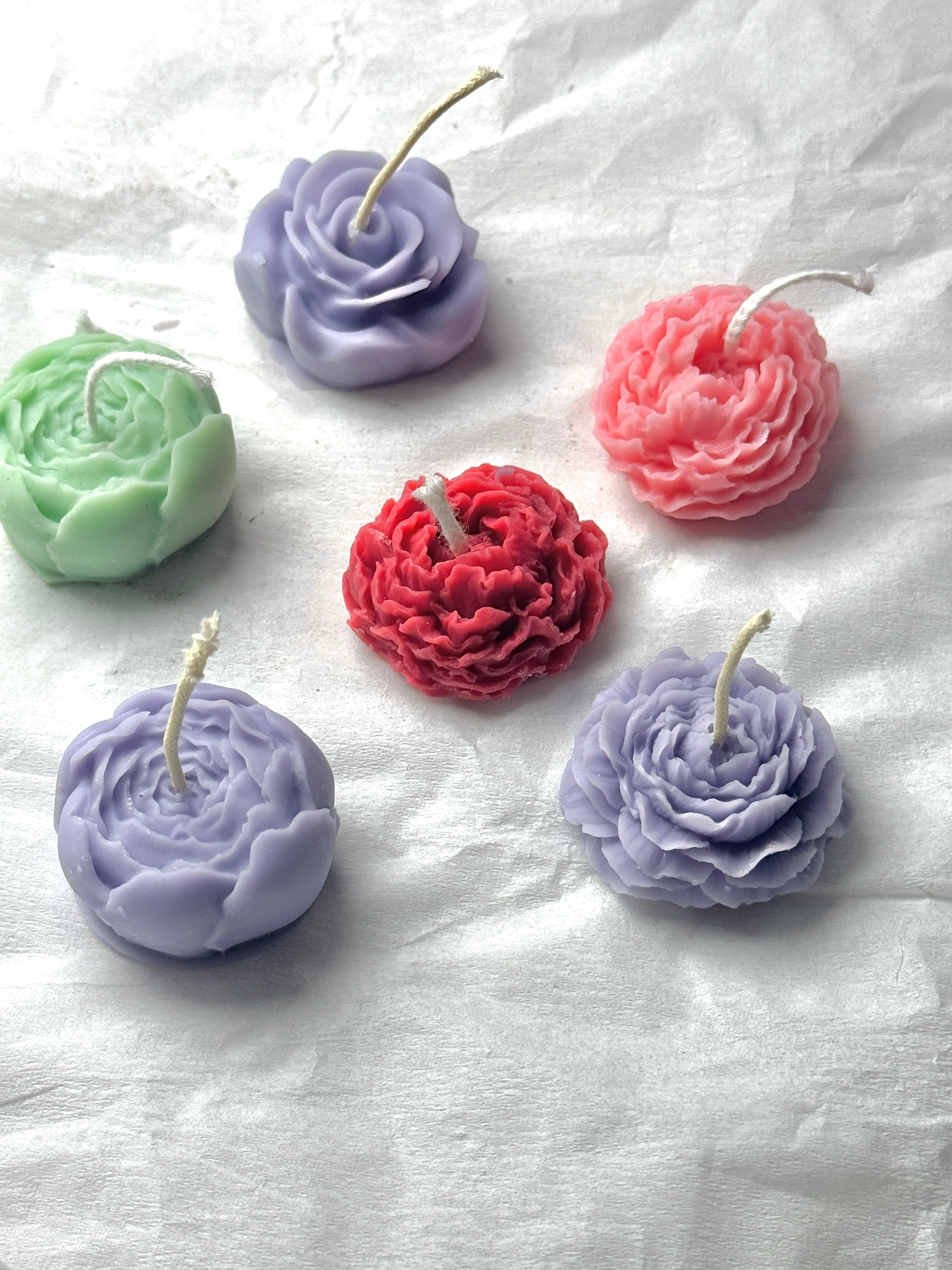 Mini flower candle