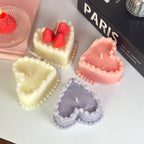 Heart Cake Candle with toppings🍰