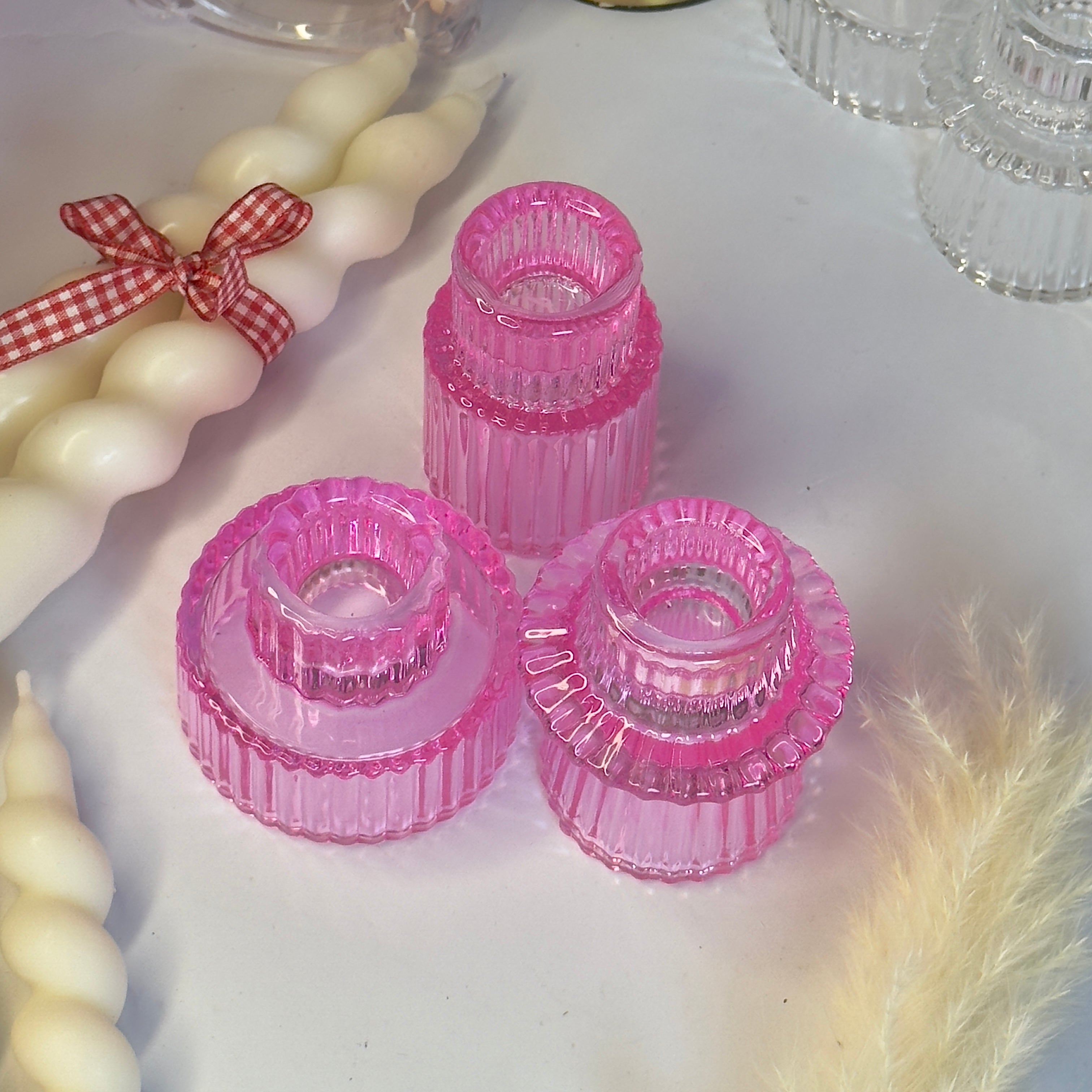 Glass Candle Holders