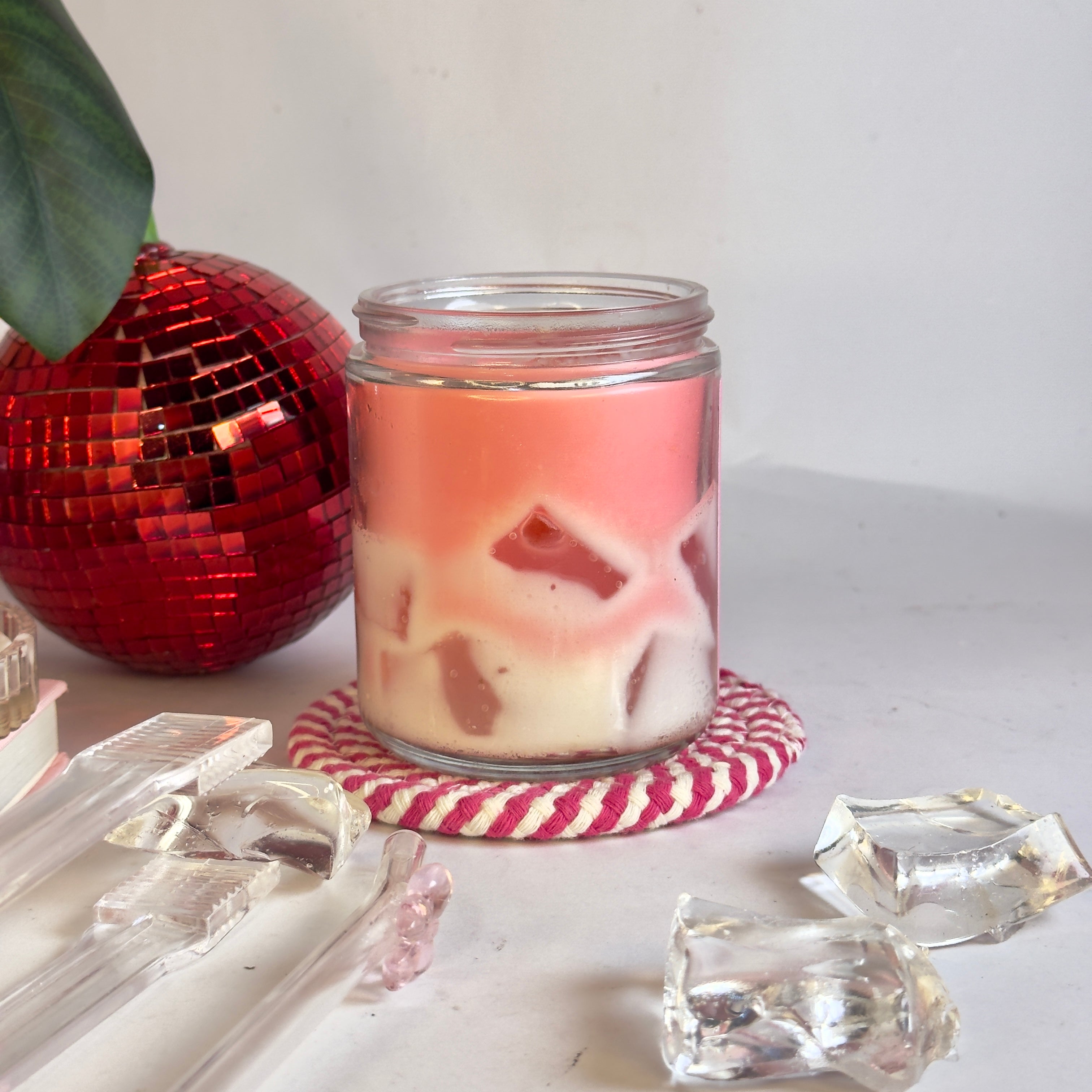 Pink Frappe Ice Latte Candle